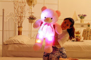 Bunter LED-Teddybär, Kuscheltier, Plüschtier