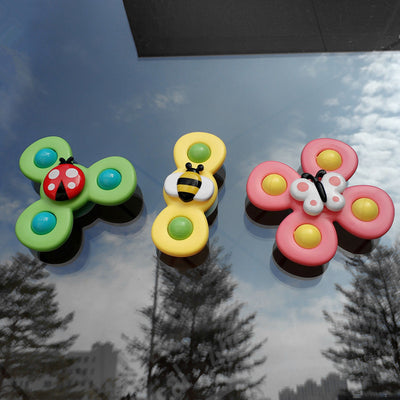 Kinder Gyro Insekt Sucker Spinner Rassel Bad Bad Spielzeug Tisch Abendessen Beschwichtigen Spielzeug für Baby Kleinkinder