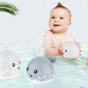 Neu Baby Bad Bad Elektrische Induktion Whale Spray Kleine Spielzeug