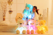 Bunter LED-Teddybär, Kuscheltier, Plüschtier