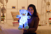 Bunter LED-Teddybär, Kuscheltier, Plüschtier