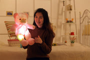 Bunter LED-Teddybär, Kuscheltier, Plüschtier