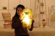 Bunter LED-Teddybär, Kuscheltier, Plüschtier